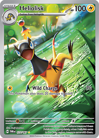 Heliolisk 177/167 SV Twilight Masquerade Full Art Illustration Rare Pokemon Card TCG Near Mint