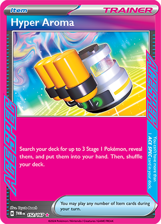 Hyper Aroma 152/167 SV Twilight Masquerade Holo Ace Spec Rare Trainer Pokemon Card TCG Near Mint