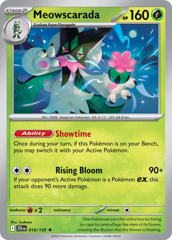 Meowscarada (18/180) Scarlet and Violet Journey Together Holo Rare Pokemon Card TCG Near Mint