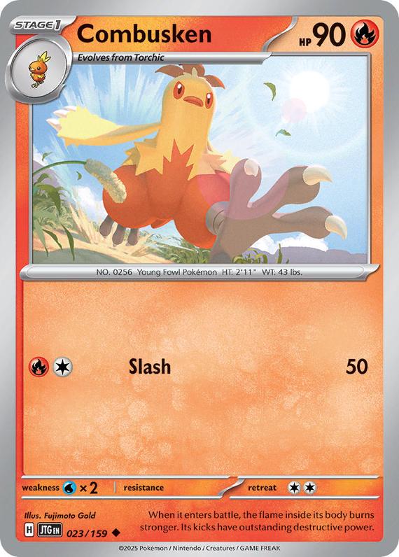Combusken (23/180) Scarlet and Violet Journey Together Reverse Holo Uncommon Pokemon Card TCG Near Mint