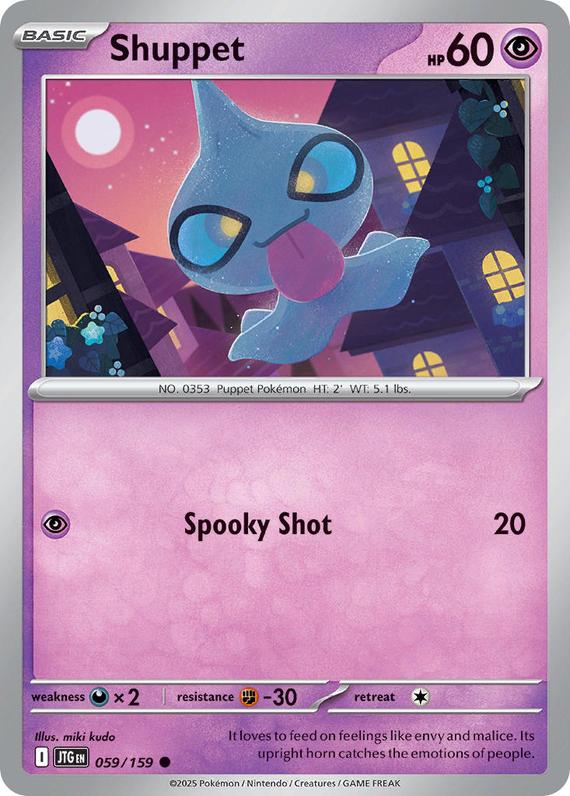 Shuppet (59/180) Scarlet and Violet Journey Together Common Pokemon Card TCG Near Mint