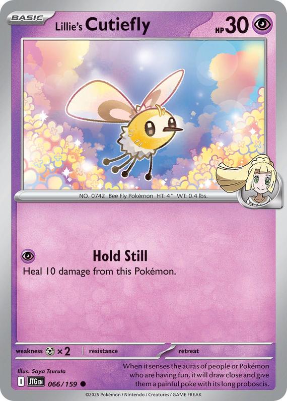 Lillies Cutiefly (66/180) Scarlet and Violet Journey Together Reverse Holo Common Pokemon Card TCG Near Mint