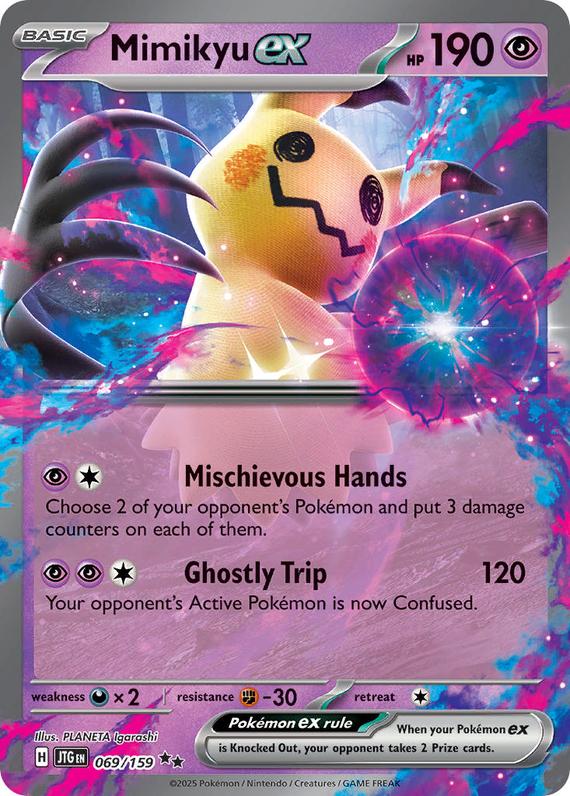 Mimikyu ex (69/180) Scarlet and Violet Journey Together Double Rare Pokemon Card TCG Near Mint