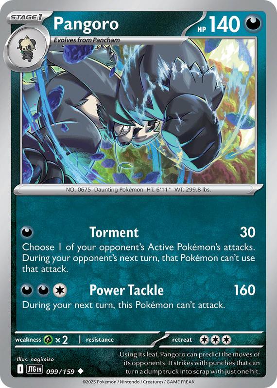 Pangoro (99/180) Scarlet and Violet Journey Together Uncommon Pokemon Card TCG Near Mint