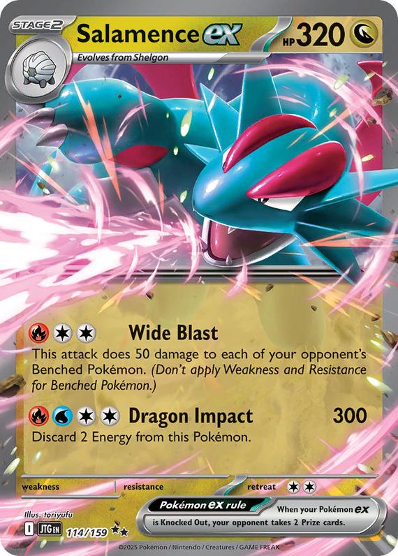 scarlet and violet journey together rare cards Salamence ex (114/180) Scarlet and Violet Journey Together Double Rare – Kawaii Collector