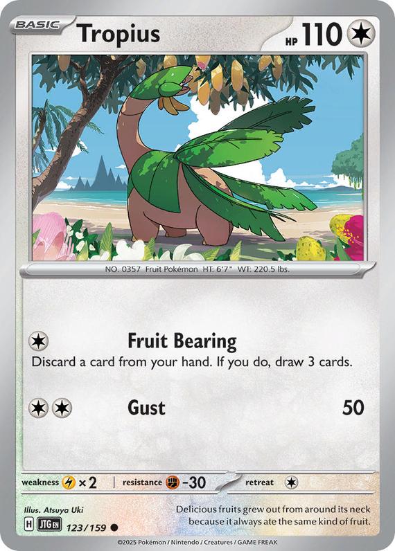 Tropius (123/180) Scarlet and Violet Journey Together Common Pokemon Card TCG Near Mint