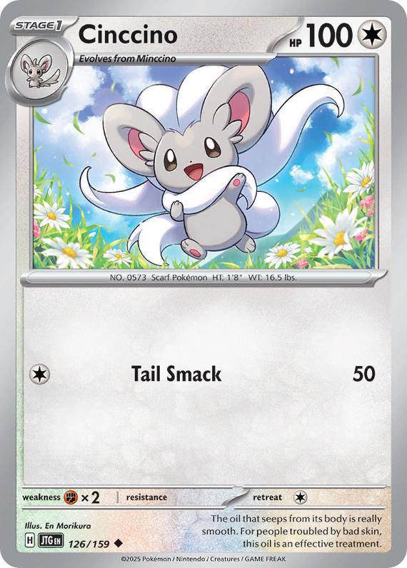 Cinccino (126/180) Scarlet and Violet Journey Together Uncommon Pokemon Card TCG Near Mint