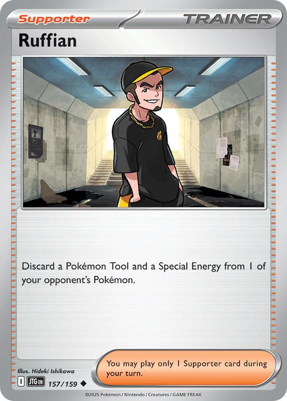 Ruffian (157/180) Scarlet and Violet Journey Together Reverse Holo Uncommon Pokemon Card TCG Near Mint