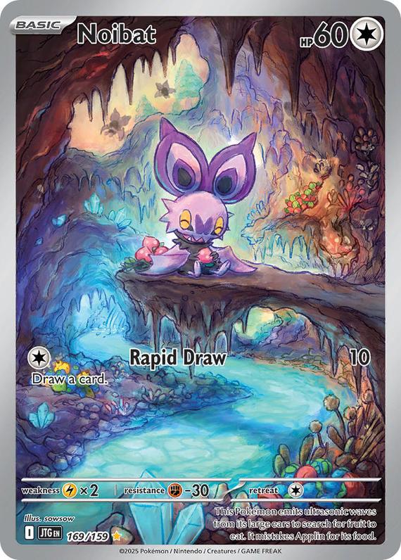 Noibat (169/180) Scarlet and Violet Journey Together Illustration Rare Pokemon Card TCG Near Mint