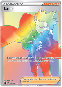 Lance 206/195 SWSH Silver Tempest Secret Rare Full Art Pokemon Card TCG Near Mint