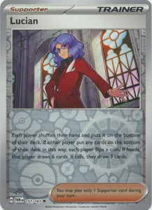 Lucian 157/167 SV Twilight Masquerade Reverse Holo Uncommon Trainer Pokemon Card TCG Near Mint&nbsp;