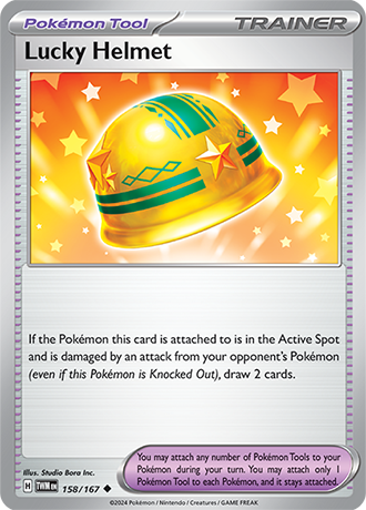 Lucky Helmet 158/167 SV Twilight Masquerade Uncommon Trainer Pokemon Card TCG Near Mint