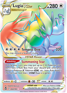 Lugia VSTAR 202/195 SWSH Silver Tempest Secret Rare Full Art Pokemon Card TCG Near Mint