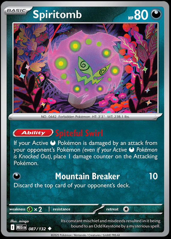 Spiritomb (87/132) Mega Evolution Base Set Uncommon Pokemon Card TCG