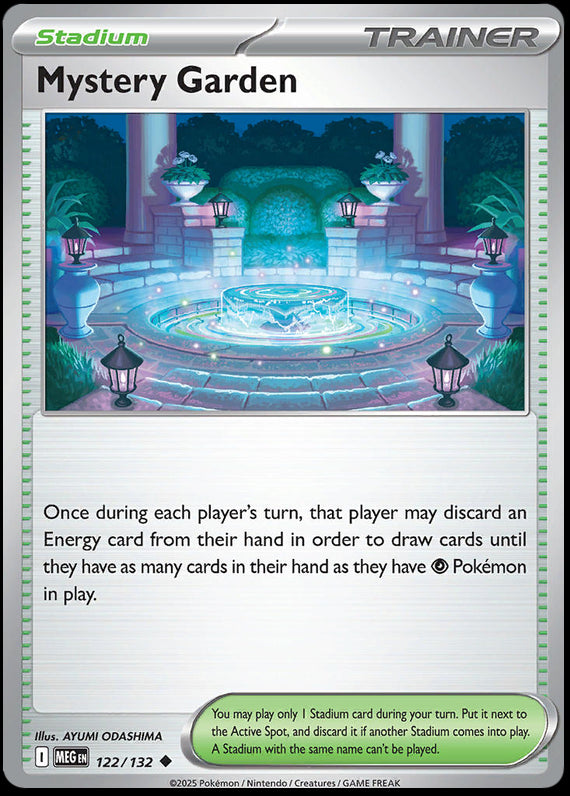 Mystery Garden (122/132) Mega Evolution Base Set Uncommon Pokemon Card TCG