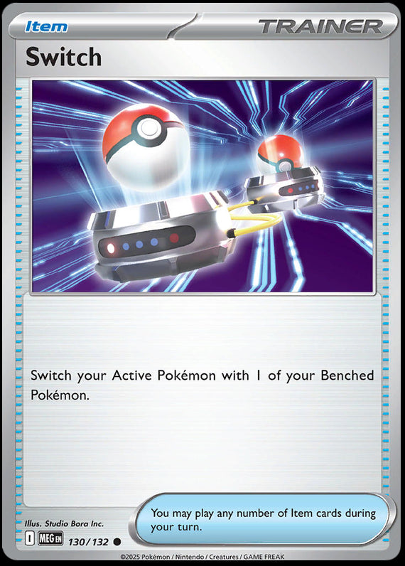 Switch (130/132) Mega Evolution Base Set Common Pokemon Card TCG