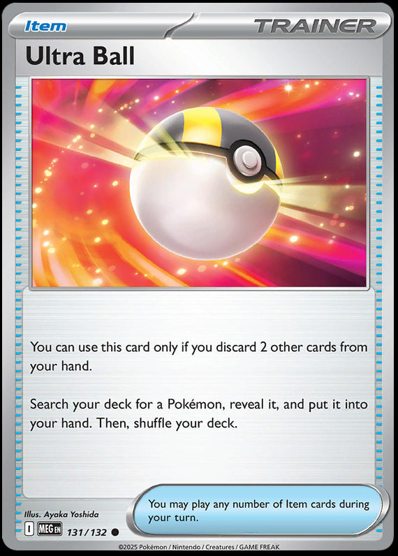 Ultra Ball (131/132) Mega Evolution Base Set Common Pokemon Card TCG