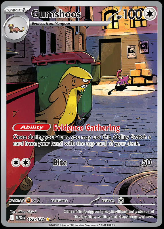 Image of Gumshoos Mega Evolution (MEG) #153