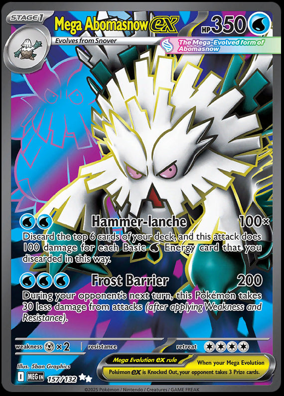 Image of Mega Abomasnow ex Mega Evolution (MEG) #157