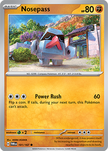 Nosepass 101/167 SV Twilight Masquerade Common Pokemon Card TCG Near Mint