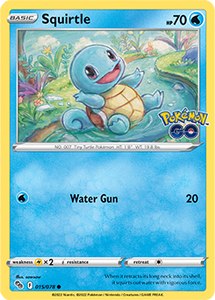 Squirtle 15/78 SWSH Pokemon GO Common Pokemon Card TCG Near Mint