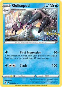 Golisopod 26/78 SWSH Pokemon GO Holo Rare Pokemon Card TCG Near Mint