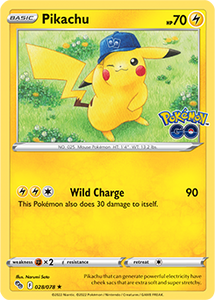 Pikachu 28/78 SWSH Pokemon GO Holo Rare Pokemon Card TCG Near Mint