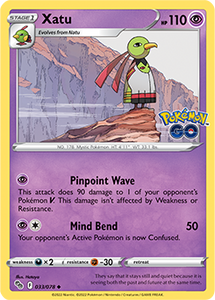 Xatu 33/78 SWSH Pokemon GO Uncommon Pokemon Card TCG Near Mint