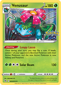 Venusaur 3/78 SWSH Pokemon GO Holo Rare Pokemon Card TCG Near Mint