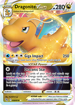 Dragonite VSTAR 50/78 SWSH Pokemon GO Ultra Rare Pokemon Card TCG Near Mint