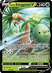 Alolan Exeggutor V 05/78 SWSH Pokemon GO Ultra Rare Pokemon Card TCG Near Mint