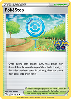 PokéStop 68/78 SWSH Pokemon GO Uncommon Trainer Pokemon Card TCG Near Mint