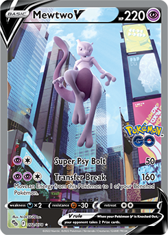 Mewtwo V 72/78 SWSH Pokemon GO Full Art Holo Ultra Rare Pokemon Card TCG Near Mint