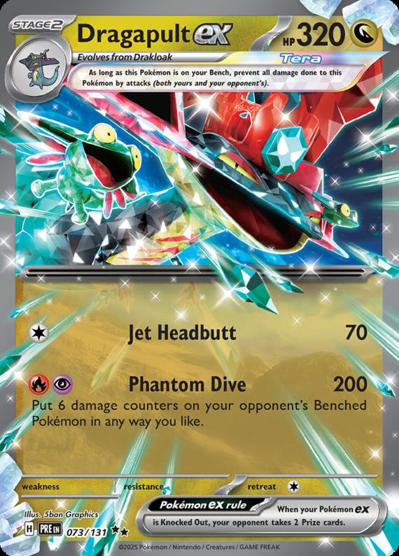 Dragapult ex (73/131) Scarlet and Violet Prismatic Evolutions Double Rare Pokemon Card TCG
