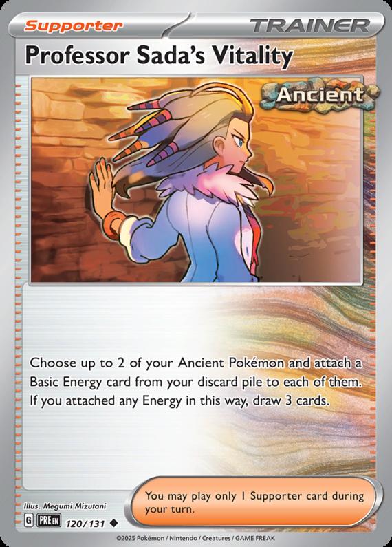 Professor Sada's Vitality (120/131) Scarlet and Violet Prismatic Evolutions Uncommon Pokemon Card TCG