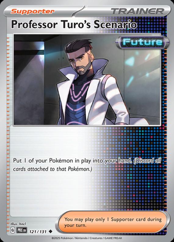 Professor Turo's Scenario (121/131) Scarlet and Violet Prismatic Evolutions Uncommon Pokemon Card TCG