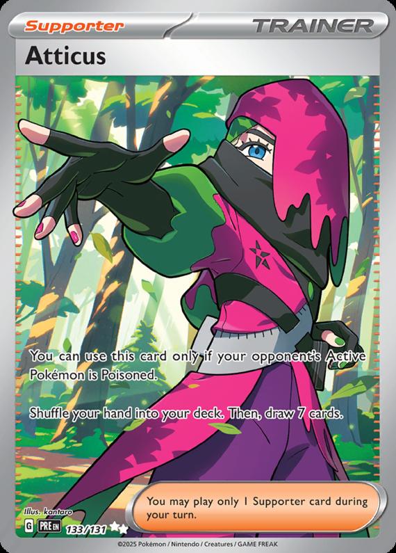 Atticus (133/131) Scarlet and Violet Prismatic Evolutions Ultra Rare Pokemon Card TCG
