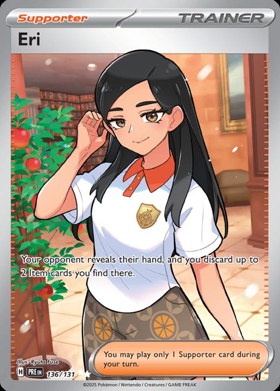 Eri (136/131) Scarlet and Violet Prismatic Evolutions Ultra Rare Pokemon Card TCG