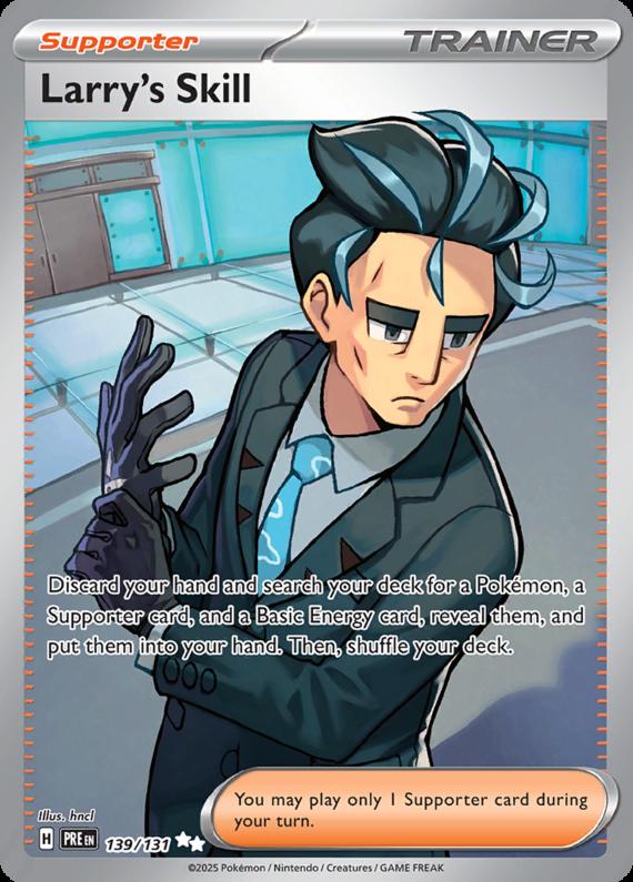 Larry's Skill (139/131) Scarlet and Violet Prismatic Evolutions Ultra Rare Pokemon Card TCG
