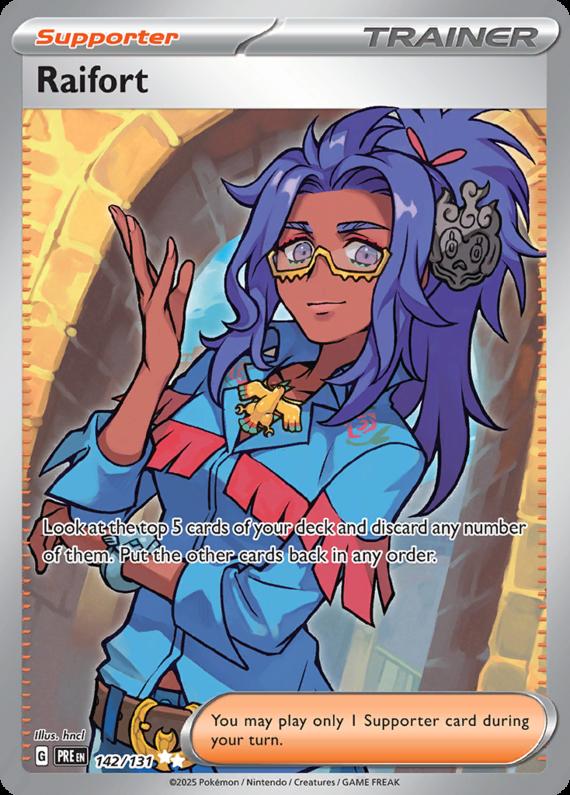 Raifort (142/131) Scarlet and Violet Prismatic Evolutions Ultra Rare Pokemon Card TCG