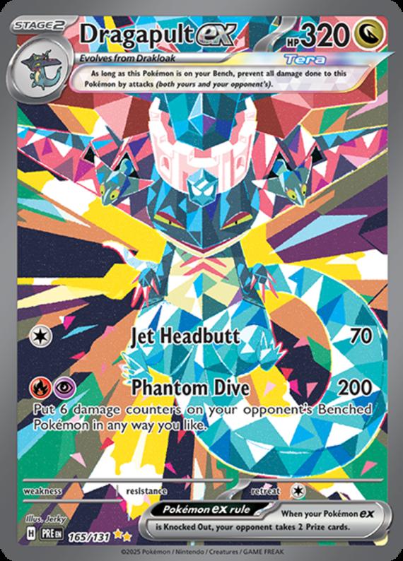Dragapult ex (155/131) Scarlet and Violet Prismatic Evolutions Special Illustration Rare Pokemon Card TCG