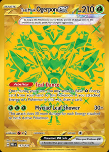Teal Mask Ogerpon ex (177/131) Scarlet and Violet Prismatic Evolutions Hyper Rare Pokemon Card TCG