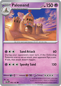 Palossand 092/167 SV Twilight Masquerade Common Pokemon Card TCG Near Mint