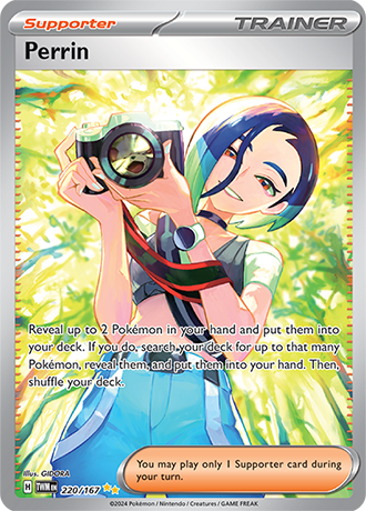 Perrin ex 220/167 SV Twilight Masquerade Special Illustration Rare Pokemon Card TCG Near Mint