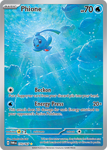 Phione 175/167 SV Twilight Masquerade Full Art Illustration Rare Pokemon Card TCG Near Mint