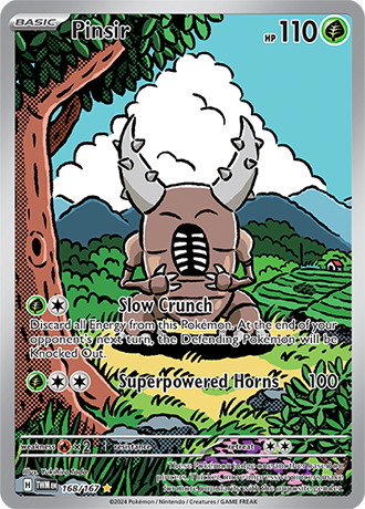 Pinsir 168/167 SV Twilight Masquerade Full Art Illustration Rare Pokemon Card TCG Near Mint