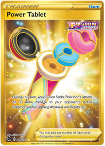 Power Tablet 281/264 SWSH Fusion Strike Secret Rare Full Art Pokemon Card TCG