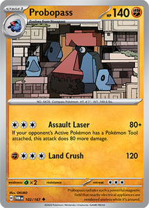 Probopass 102/167 SV Twilight Masquerade Uncommon Pokemon Card TCG Near Mint