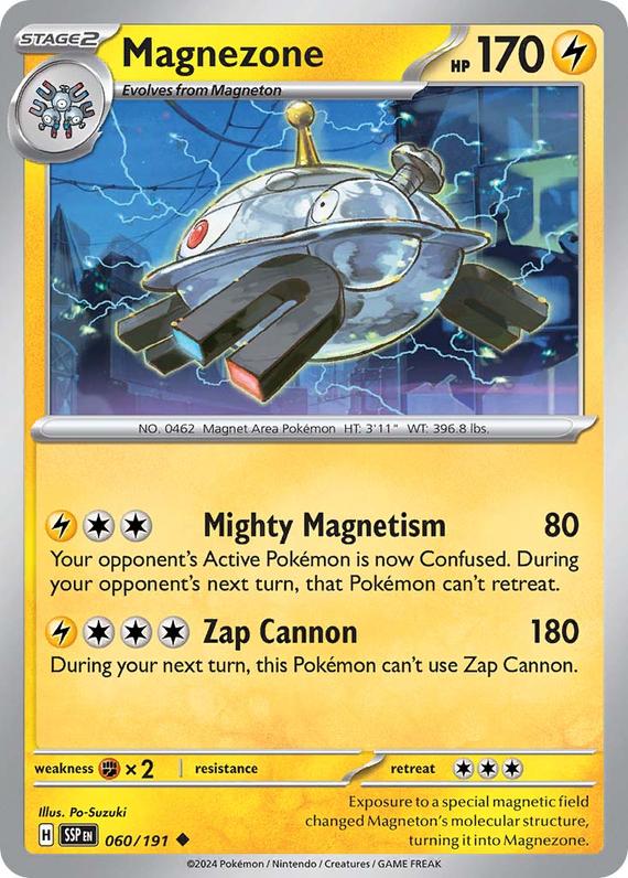 Magnezone (60/191) SV Surging Sparks Uncommon Pokemon Card TCG
