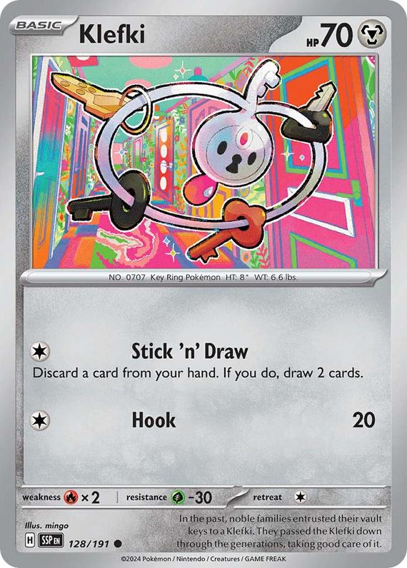 Klefki (128/191) SV Surging Sparks Common Pokemon Card TCG